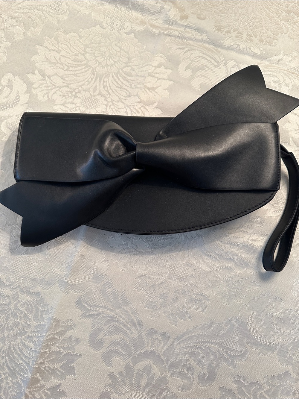 Black Bow Accent Women's Clutch